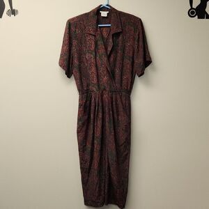 Vintage Talbots Paisley Dress Shoulder Pads 6